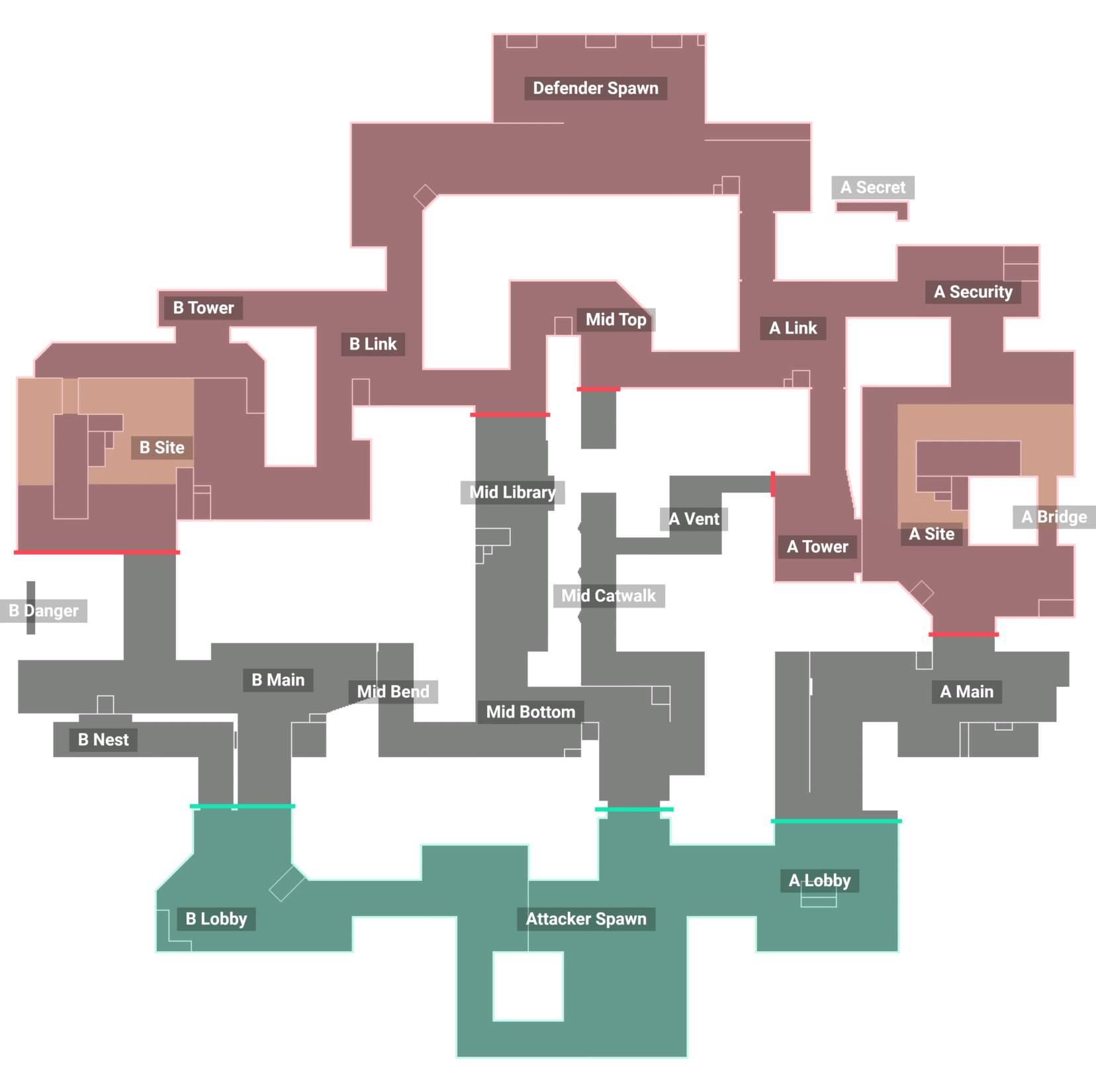 Abyss Map Callouts - Valorant Tracker Database