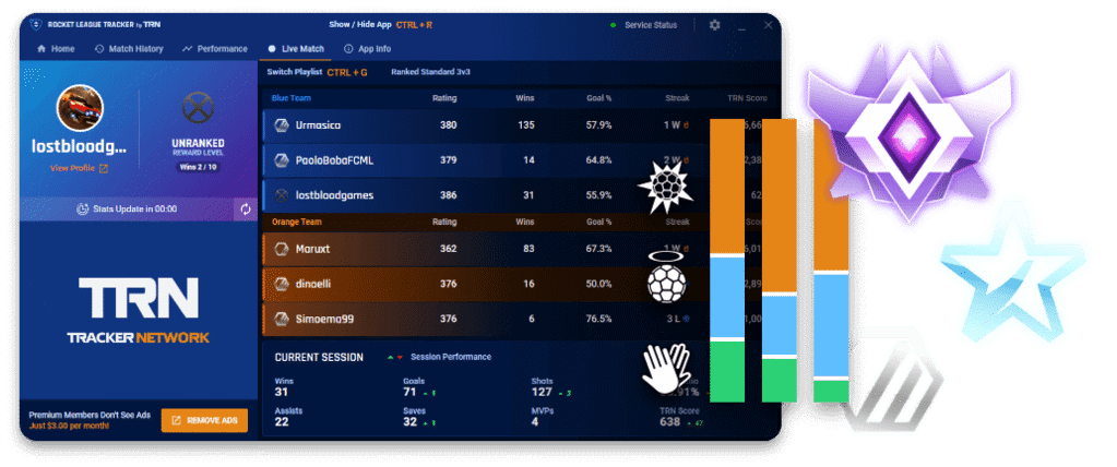 Rocket League Tracker