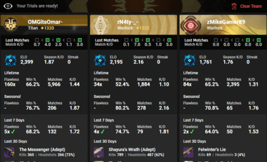 Trials Lookup