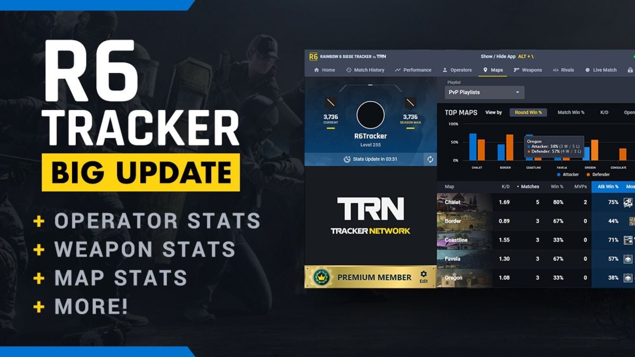 Rainbow Six Tracker 3.0 is now Available - Tracker Network