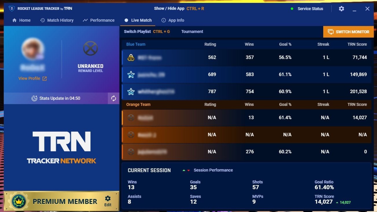 Missing Peak MMR and Rank From Season 9 - Rocket League - Tracker Network