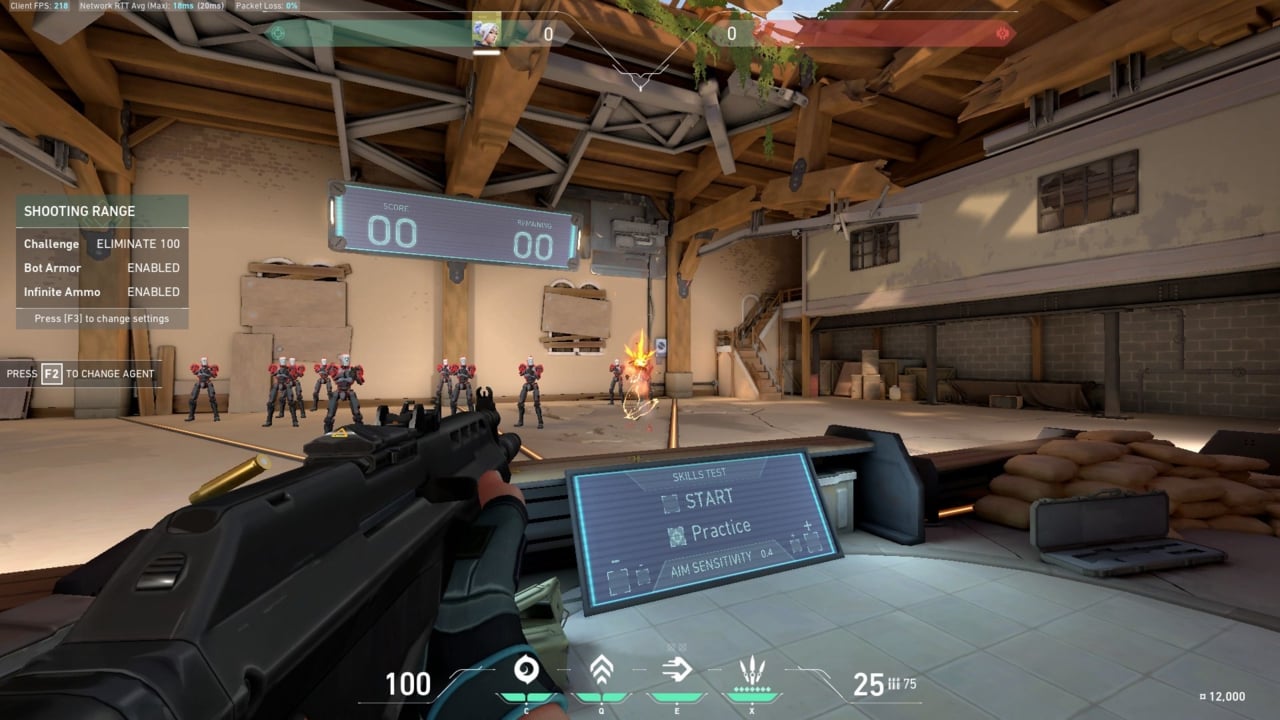 Valorant gameplay leak reveals aim trainer, practise mode and