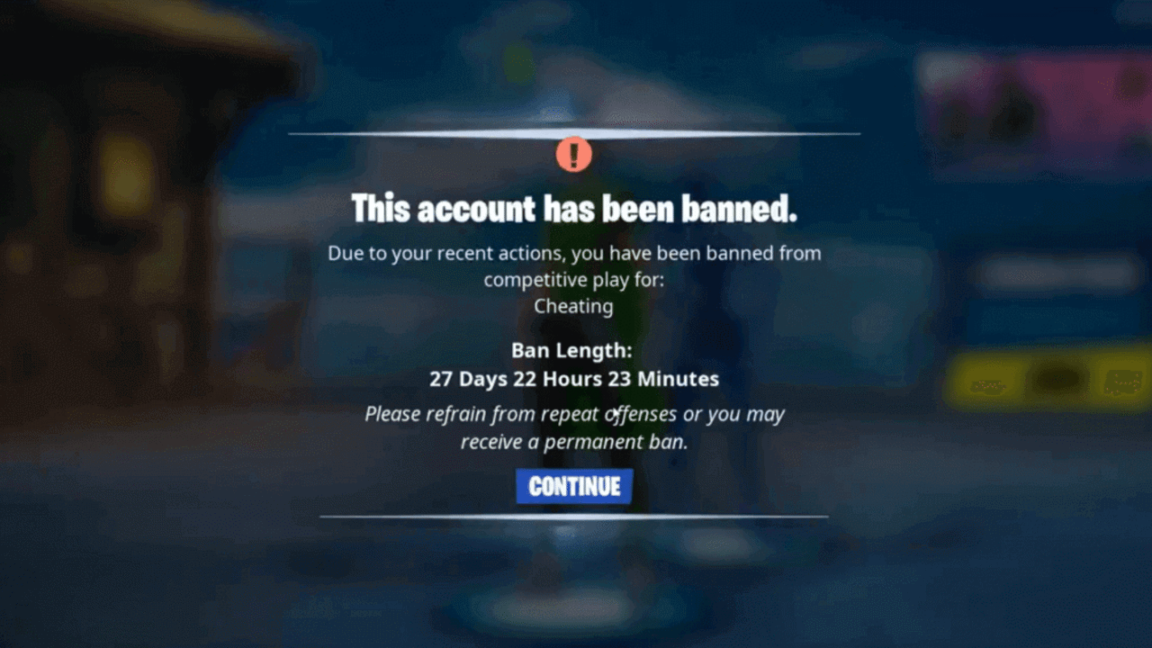 I got kicked from the same mission 3 times and now I'm banned : r/FORTnITE