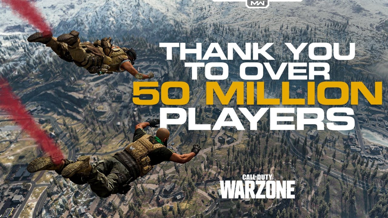 how many people play call of duty warzone