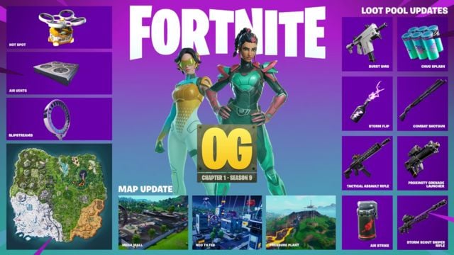 Everything New in Fortnite OG Chapter 1 Season 9