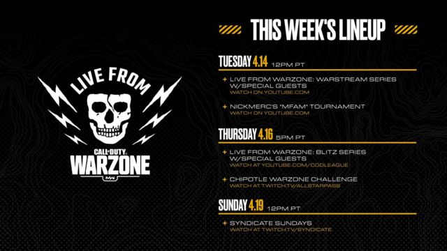 Introducing Live From Warzone - Streamers, Athletes, Celebrities, and Pros Take on Verdansk