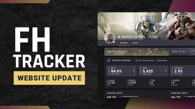 For Honor Tracker 2.0 is now available
