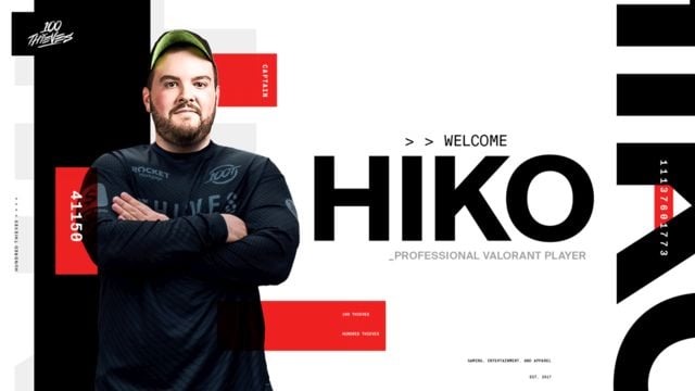 100 Thieves enter Valorant with signing of Hiko