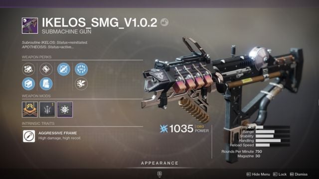 Warmind gun IKELOS_SMG_V1.0.2 is taking Destiny 2’s PvE playlists by storm