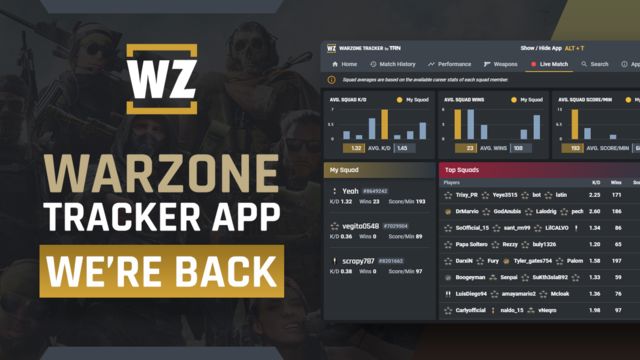 The Warzone Tracker Overwolf App Returns