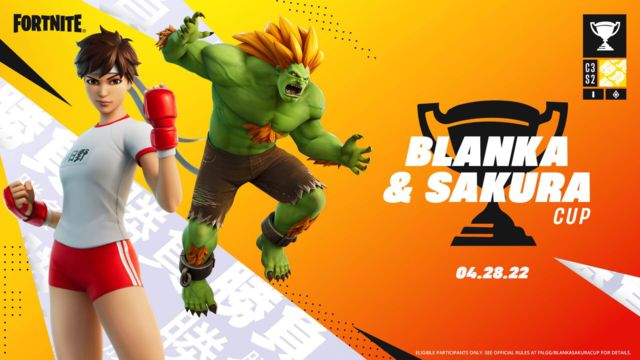 New Street Fighter Fortnite skins + Win FREE cosmetics in the Blanka & Sakura Cup